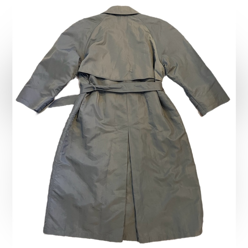 Vintage Jones New York Petites Trench Coat Taupe - Picture 2 of 9